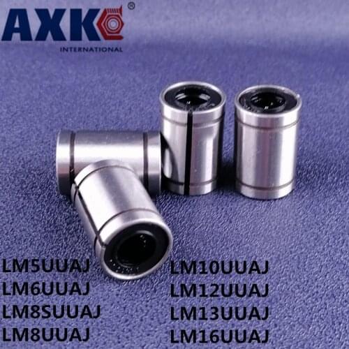 10pcs LM5UUAJ LM6UUAJ LM8SUUAJ LM8UUAJ LM10UUAJ LM12UUAJ LM13UUAJ LM16UUAJ Linear Ball Bearing Bushing For 3D Printer CNC Parts