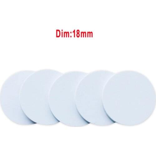 100pcs RFID ID coin Tag 125KHz Diameter 18mm Waterproof IP66 ISO EM4100 and compatible