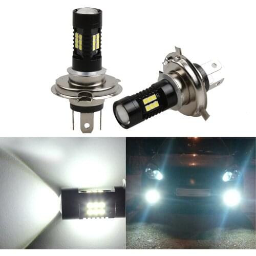 2Pcs H4 LED Fog Lights Bulb 1200LM 6000K White Car Driving Running Lamp Auto Leds Light DC12V