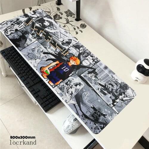 Anime Haikyuu gamer play mats carpet Mouse pad Gaming mouse pad Large Deak Mat for overwatch/cs go/world of warcraft gift