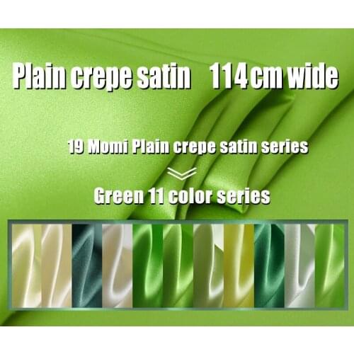 Pure Silk Fabric 100% Mulberry Cheongsam Garment Color Green