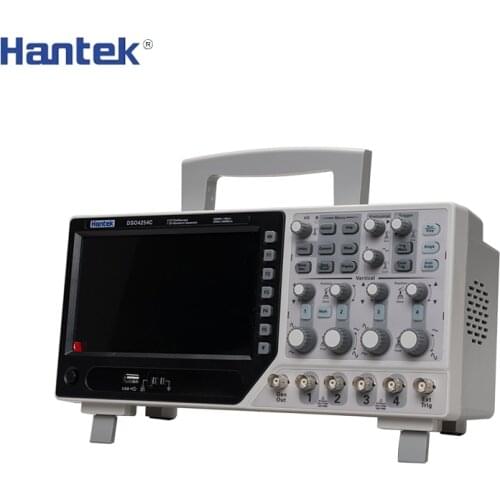 Hantek DSO4254C Digital Storage Oscilloscope 4 Channels 250Mhz LCD USB Digital Oscilloscopes +EXT+DVM+Auto Range Function