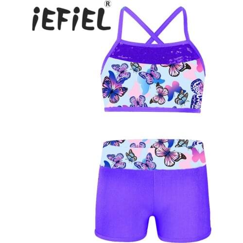 Kids Girls Mermaid Cartoon Costumes Outfits Party Ballet Dance Gymnastics Leotard Dancewear Set for Ballet Class Performance