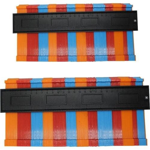 5/10 Inch Contour Gauge Duplicator Contour Scale Template Tiling Measuring Ruler for Irregular Object Measurement