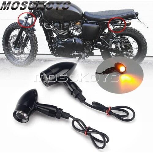 10MM Motorcycle Mini Bullet LED Indicators Blinkers Turn Signal Light For Harley Choppers Cruisers Cafe Racer Scrambler