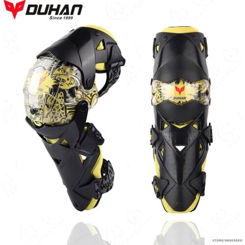 DUHAN PC Motorcycle knee pads Fashion Motocross knee brace high-end Protective Gears kneepad protectors