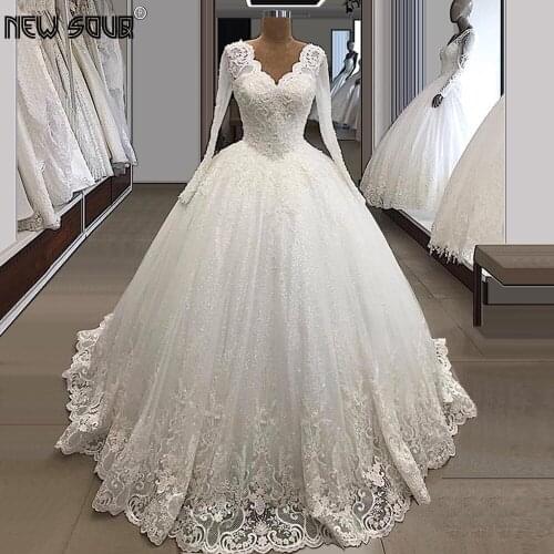 Свадебные платья с длинным рукавом New souq China At AliExpress