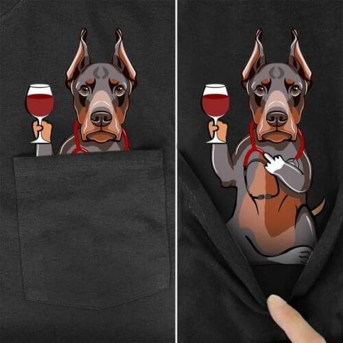 Tessffel NewFashion Movie Animal Dog Cat Pocket T-shirt Funny Harajuku Men/Women Summer Casual Cotton Tee Short sleeve Shirts D4
