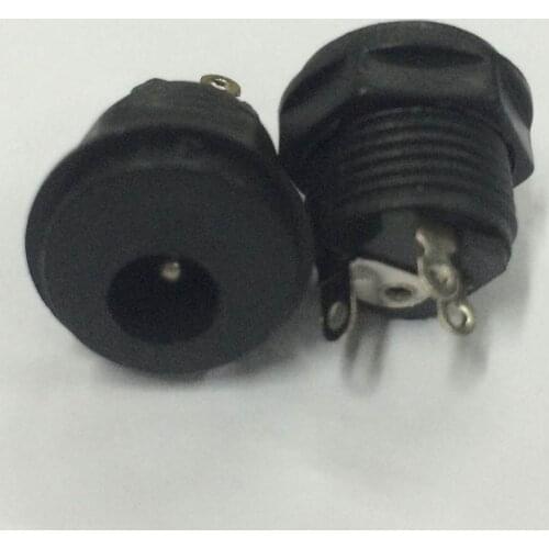 Wholesale 50pcs /lot welded 2.1MM DC socket Octagonal cap DC socket