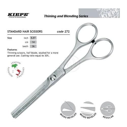 Kiepe Professional Barber Intermediate Scissors 272 5.5 Inches