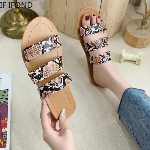 IF IFOND Summer Women Flat Samdals Casual Soft Woman Open Toe Slippers Comfortable Sandal Outdoor Beach Ladies Shoes