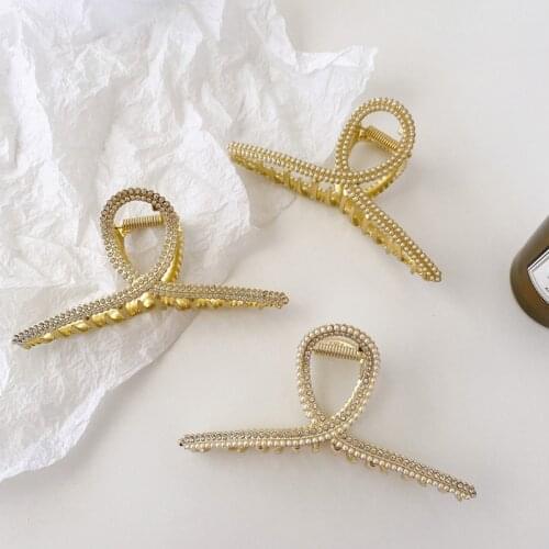 Women Geometric Hair Claw Girls Clamps Fashion Metal Hair Crab Cross Hair Clips Headband Hairpin Fashion Hair Accessories