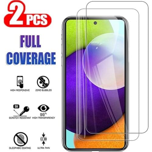 2Pcs Tempered Glass For Samsung A52 5G 6.5'' Full Cover Screen Protective Glass for samsung galaxy A 72 A72 4G A52 A 32 5G Glass