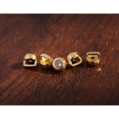 2021 Newest Woman Simple Exquisite Golden Zircon Necklace Embellished Beads Jewelry Accessories