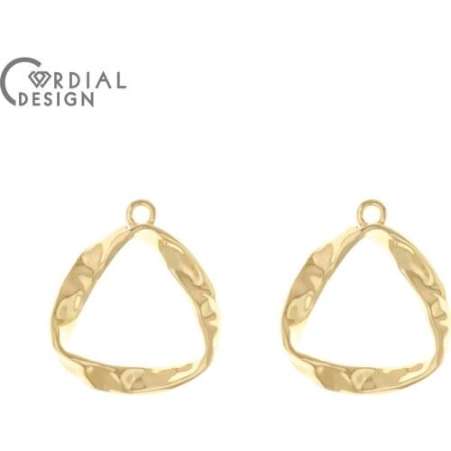Cordial Design 100Pcs 21*24MM Jewelry Accessories/DIY Charms/Loop Shape/Hand Made/Jewelry Findings & Component/Earring Connector