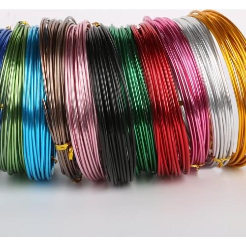 3-10M 10-18 Gauge Aluminum Wire Jewelry Craft Making Beading Floral Colored For Jewelry Findings DIY Necklace Bracelets Earrings