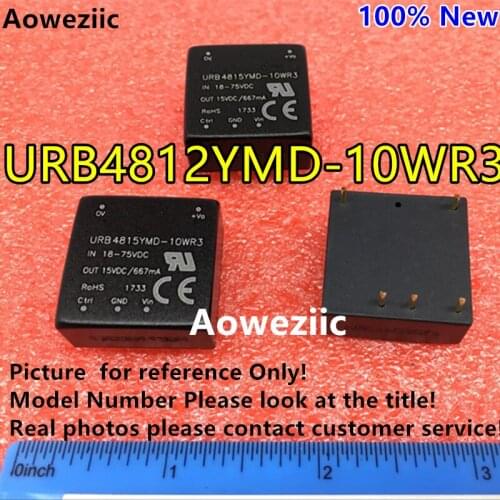 Aoweziic URB4812YMD-10WR3 URB4812YMD-10W URB4812 New Original DIP Input: 18-75V Output: 12V 0.83A DC-DC 1.5KV Voltage Isolate
