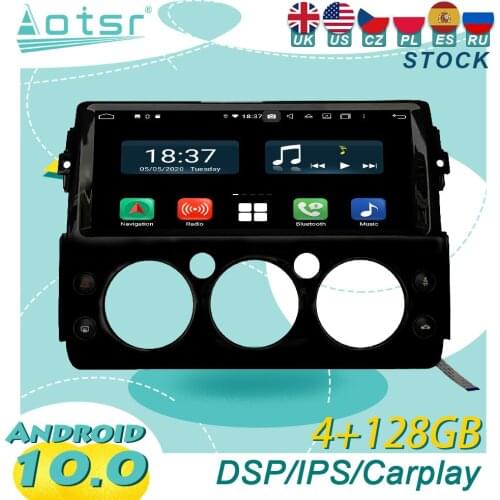Android 10 For Toyota FJ 2007-2017 Car GPS Navigation Stereo Player Streaming Media Multimedia Player Head Unit