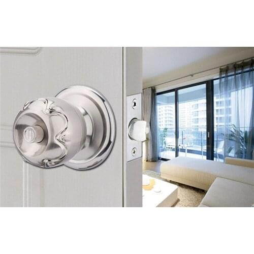 Security Interior Door Handle For Toilet Bathroom Bedroom laundry Children'room Antique Bronze Round Door Locks