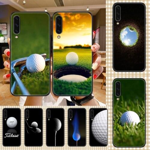 Sport Golf Ball Phone case For Samsung Galaxy A 3 5 7 8 10 20 21 30 40 50 51 70 71 E S 2016 2018 4G black art bumper 3D cover