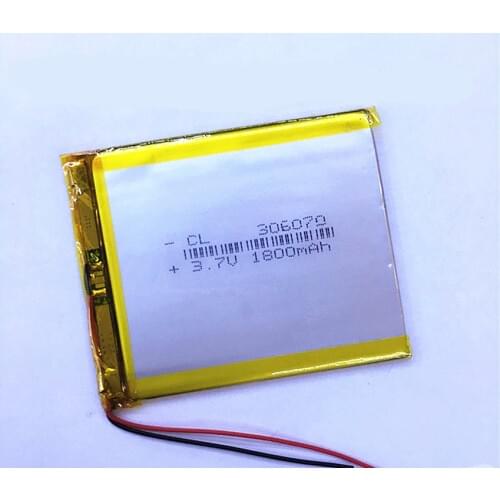 Dinto 1pc 1800mAh 3.7V 306070 Rechargeable LiPo Li-polymer Battery Lithium Polymer Batteries for GPS PDA PSP Tablet PC Poerbank