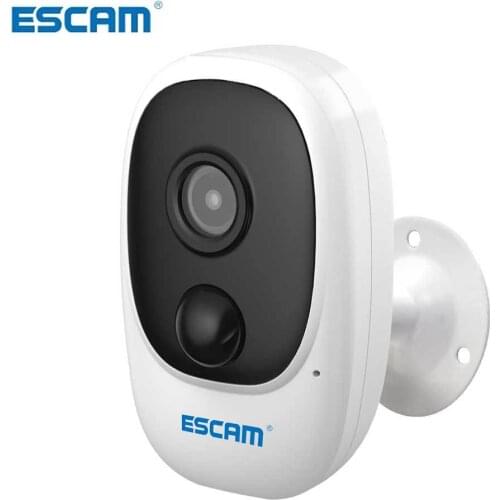 ESCAM G08 1080P Wireless Battery Rechargeable PIR IP Camera Solar Panel Audio Card Cloud Storage Security Video Recorder