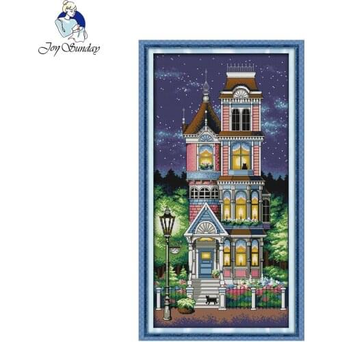 Joy Sunday Chinese cross stitch kits A quiet night pattern Cross-Stitching 14CT 11CT cotton fabric livingroom bedroom decoration