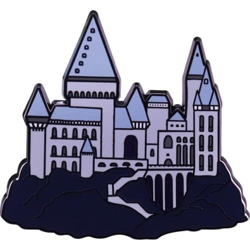 Magic castle badge pin wizard fans flair addition