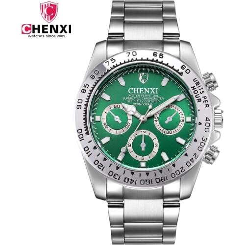Fashion Chenxi Luxury Men Dress Clock Mans Full Stainless Steel Band Wristwatches Mens Sports Quartz Watches Relogio Masculino