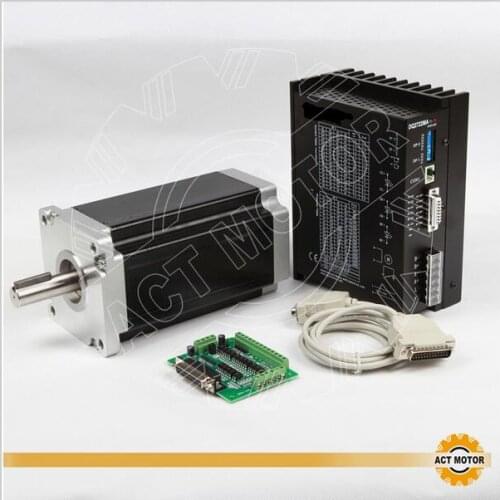Power CNC Kit! ACT Motor 1PC Nema42 Stepper Motor 42HS2480 201mm 8A 4200oz-in+ 1PC Driver DM2722 230V 9.8A Embroidery Machine