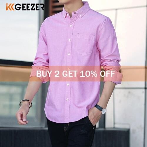 Men Shirt Cotton Mens Oxford Casual Shirts Stripe Flannel Tuxedo Shirt Long Sleeve Slim Fit Dress Shirt Plus Size Dropshipping