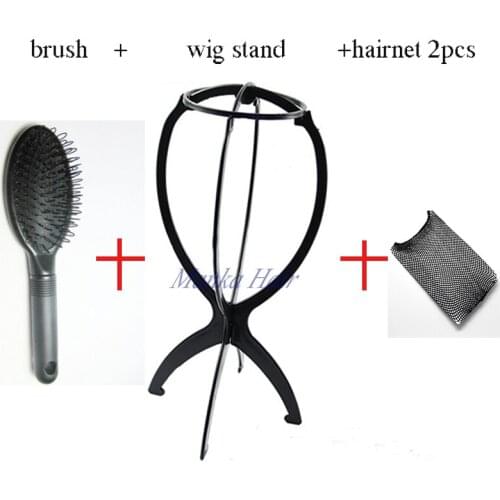 New Plastic Folding Stable Durable Wig Hair Head Hat Cap Display Holder Stand Tool Hair Accessories Black