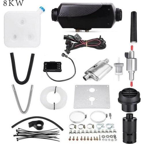 2KW 3KW 8KW Single Hole Heater Air Parking Heater Rotary Switch LCD Switch With Muffler Silencer