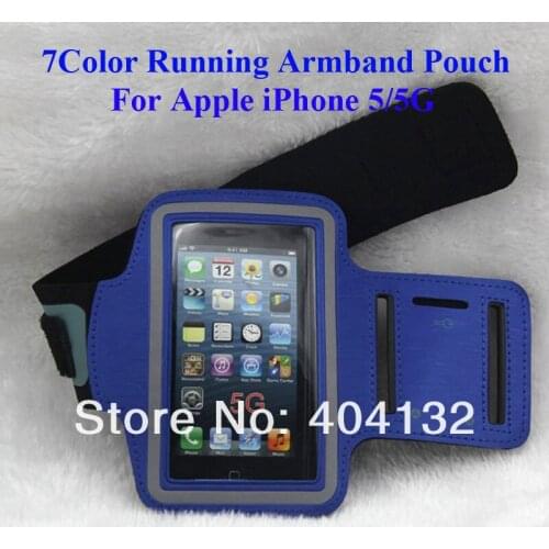 Wholesale(500PCS) Good Quality Gym Sport Arm Band Bag For Apple iPhone 5/iPhone 4 Armband Running Pouch sherrytree