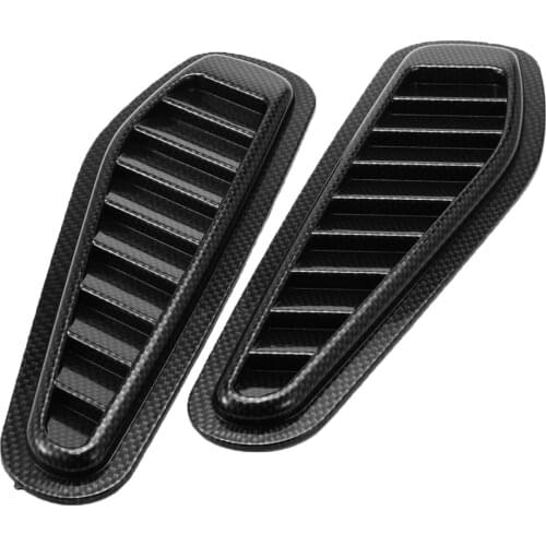 Great Performance 2Pcs ABS Race Car Hood Scoop Bonnet Air Vent Decorative