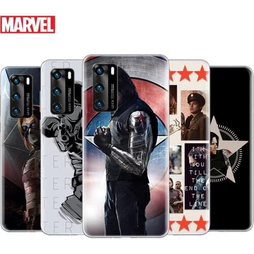Transparent Cover Marvel Winter Soldier White Wolf For Huawei P40 Lite E P30 P20 P10 P9 P8 Pro Plus Lite mini 2019 Phone Case