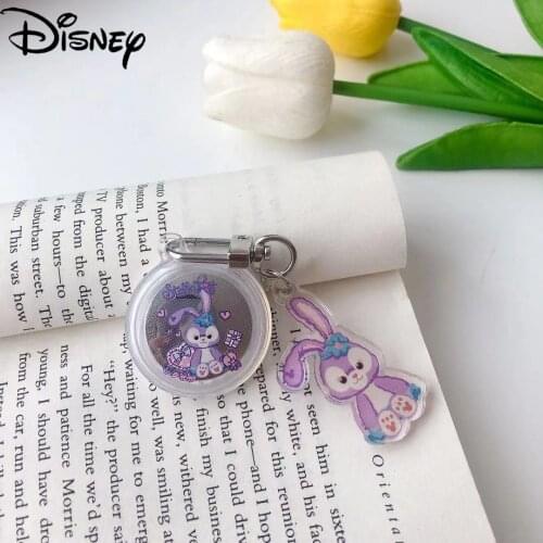 Disney Cute Star Delu for AirTag creative locator protective cover transparent anti-lost device anti-drop keychain tracker soft