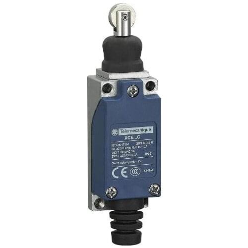 XCE102C Steel roller plunger, horizontal actuation