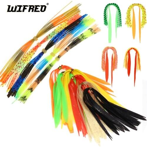 Wifreo Multi Color Silicone Skirts for Spinnerbait Buzzbait Rubber Jig Lures Squid Skirts Fly Tying Material