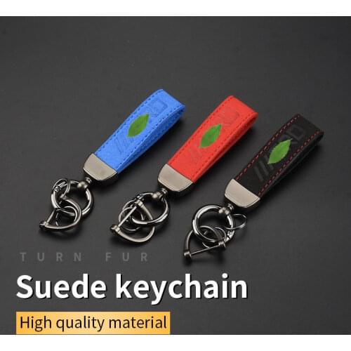 Suede Key Strap TRD Logo Key Ring For Toyota Auris Camry RAV4 C-HR Yaris Verso Prado Prius Avalon Corolla Land Cruiser Keychain