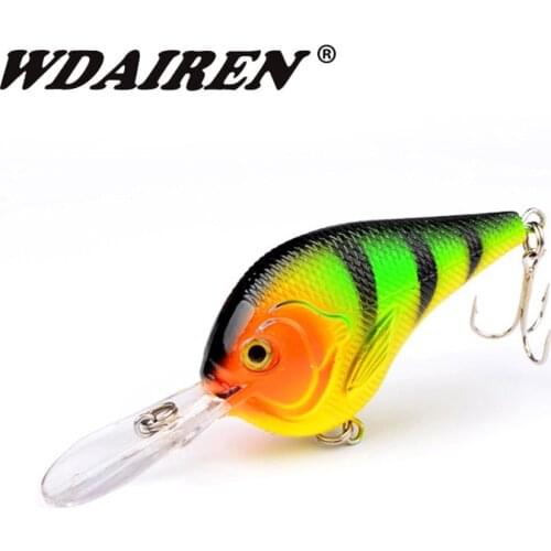 1Pcs Crankbait Wobblers Lure 95mm 9g High Quality Hooks 7 Different Colors Artificial Bait Hard Pesca Fishing Cranks