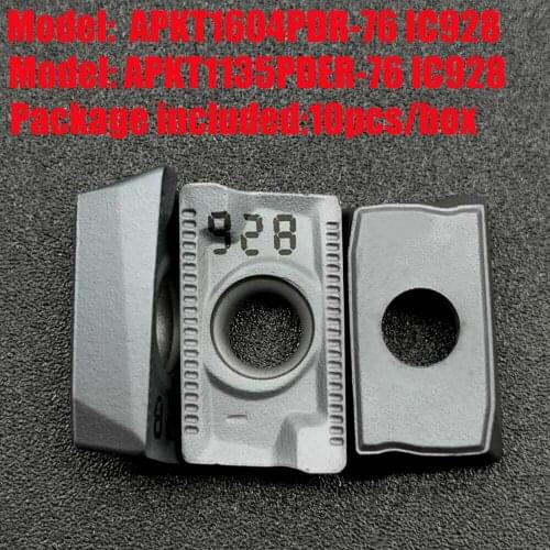 10PCS APKT1604PDR-76 IC928 APKT1135PDER-76 IC928 APKT1604PDER cnc lathe carbide tools metal knife CNC tool parts milling tool