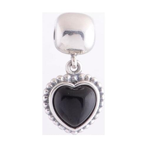 100% 925 heart clips clasp charms Sterling Silver fine jewelry Fit bead Charm Bracelet DIY for women Memnon Jewyuer KT023