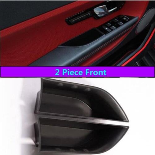 Car Front and Rear Door Handle Storage Box Container Holder Tray Box 4pcs/set For Jaguar XJ XJL Auto Accessories Styling