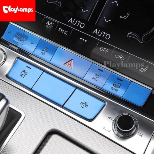 Car styling Drive select Control Warning Light buttons covers Sitckers For Audi A6 2019 Interior Auto Accessories