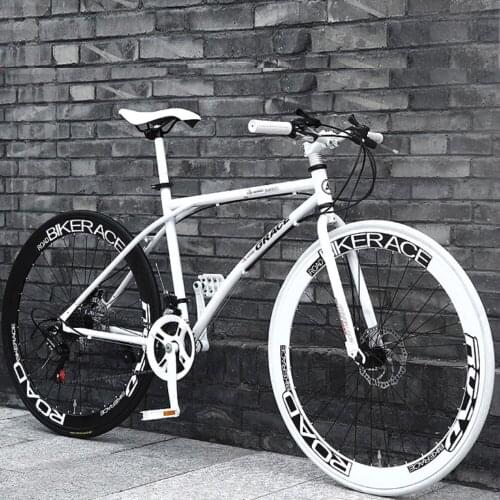 Road Racing Solid Tire Thickened Carbon Steel Wall Tube 26-Inch 40 Blade Wheel Iightweight Student Male and Female Adults