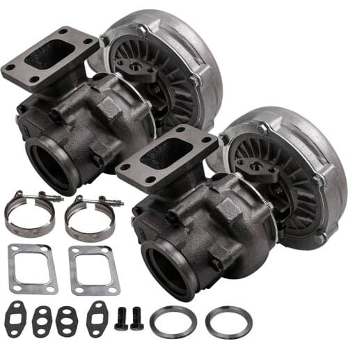 X2 UNIVERSAL TURBOCHARGER T3/T4 T04E HYBRID TURBO CHARGER 2.5" VBAND WITH INTERNAL WASTEGATE SUPERCHARGER TURBINE