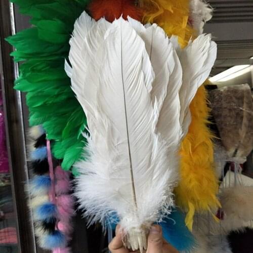 50 pcs Beautiful White 35-40cm/14-16 inch Natural Pheasant Feathers Perfect Design diy Wedding hot variety of decorative