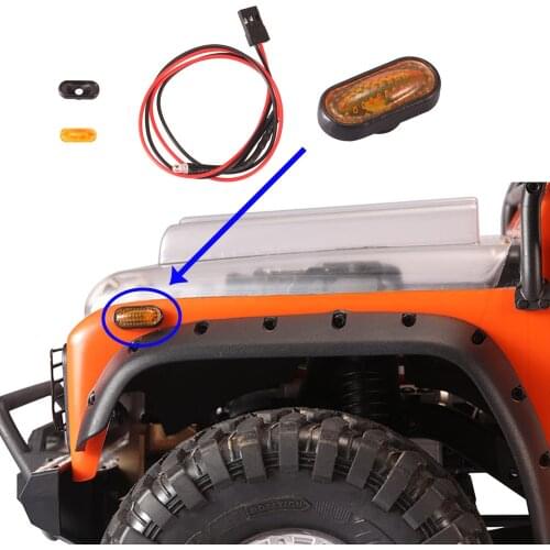 Engine Cover Led Light Turn Signal for 1/10 Traxxas TRX-4 Defender Bronco G500 TRX6 G63 AXIAL SCX10 III JEEP Crawler Cars