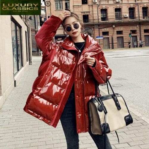 Fashion Womens Down Jacket Autumn Winter Coat Female 90% White Duck Down Jackets Korean Parkas 2021 Mujer Chaqueta 2640